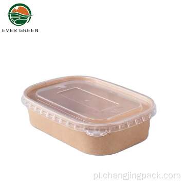 Przyjazny ekologicznie togo pudełka opakowaniowe papierowe pojemnik na żywność
